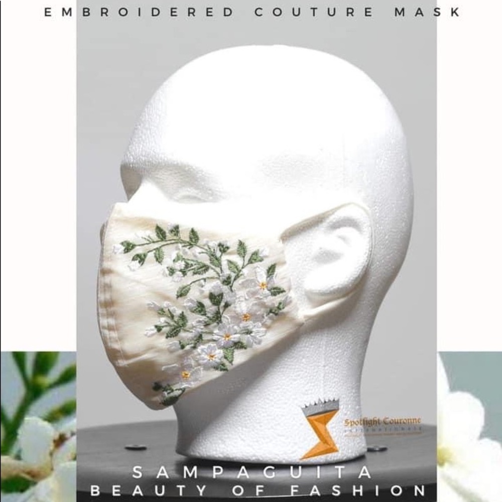 Embroidered Couture Face Masks